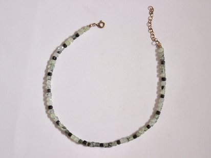 Handmade Prehnite Gemstone Choker Necklace